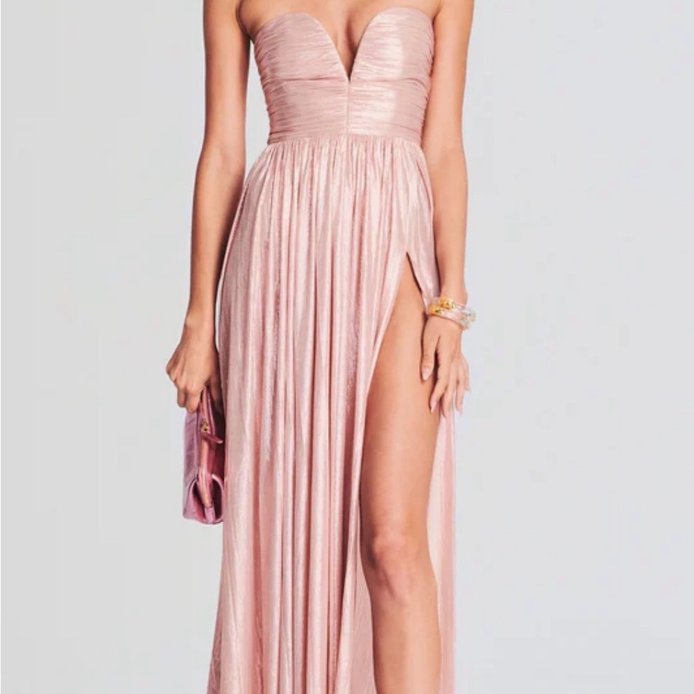 Retrofete Blush Strapless Maxi Dress